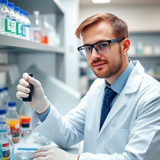 Un ricercatore che lavora in un laboratorio biotecnologico