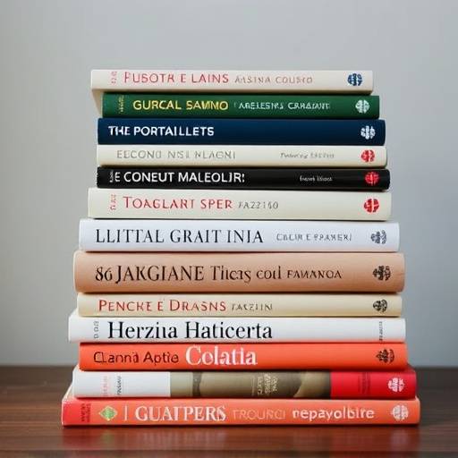 Una pila di libri di autori italiani contemporanei